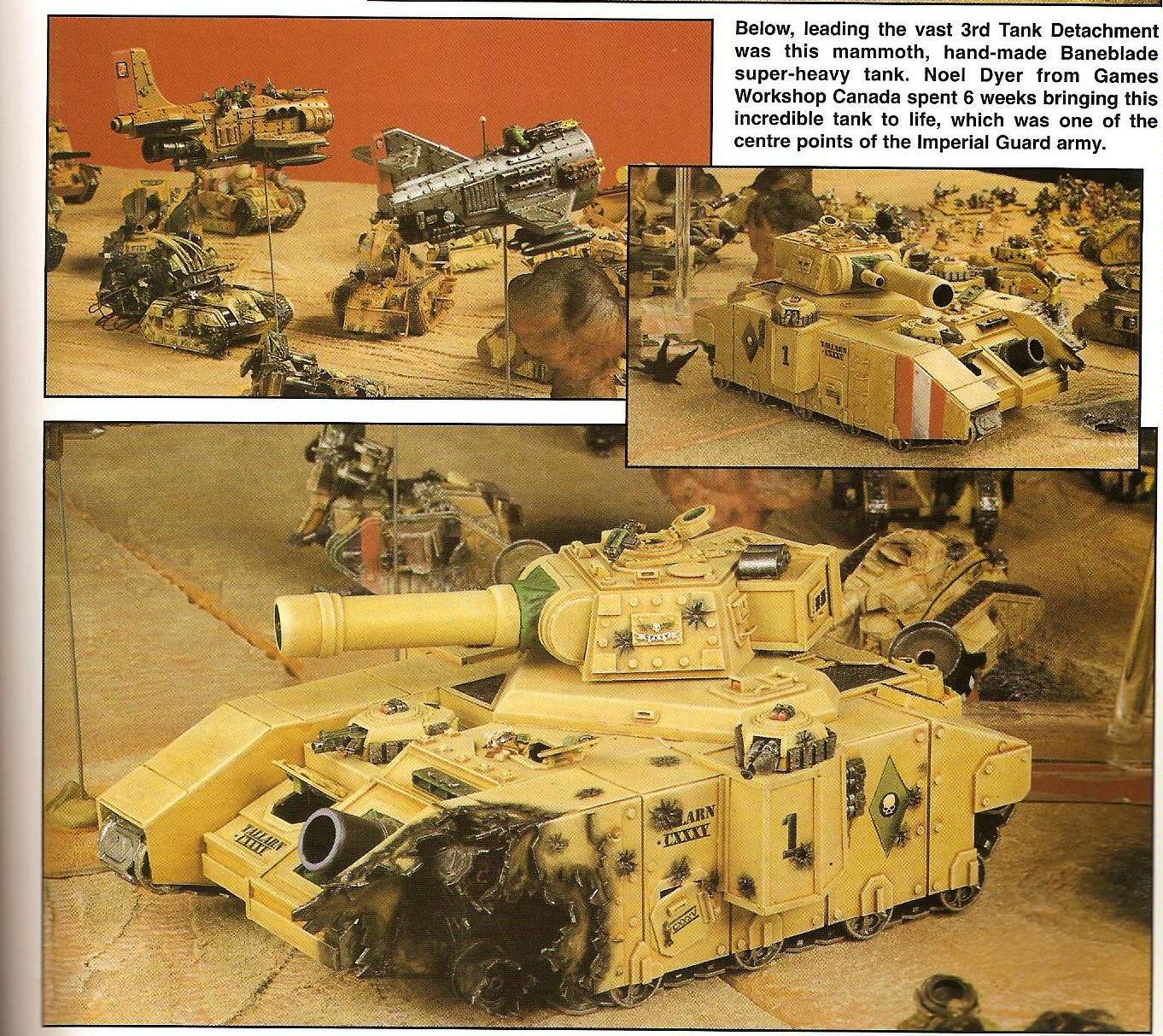 2nd Edition Baneblade Big Toof River Copyright Games Workshop Scratch Build White Dwarf 5888